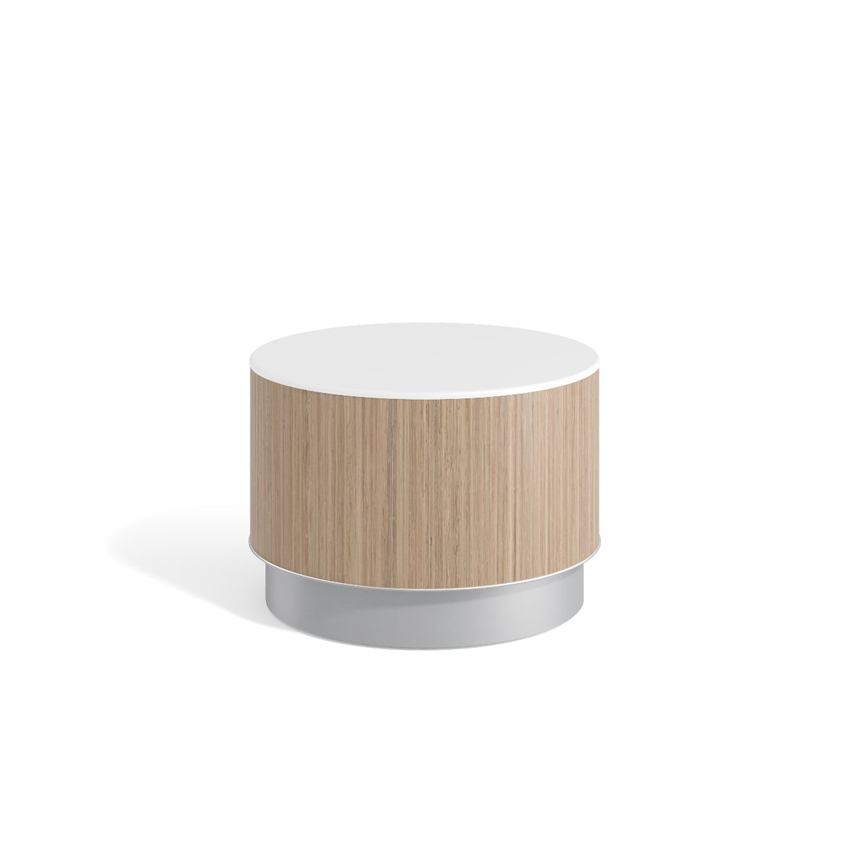 Drum table, round, plinth base Photo