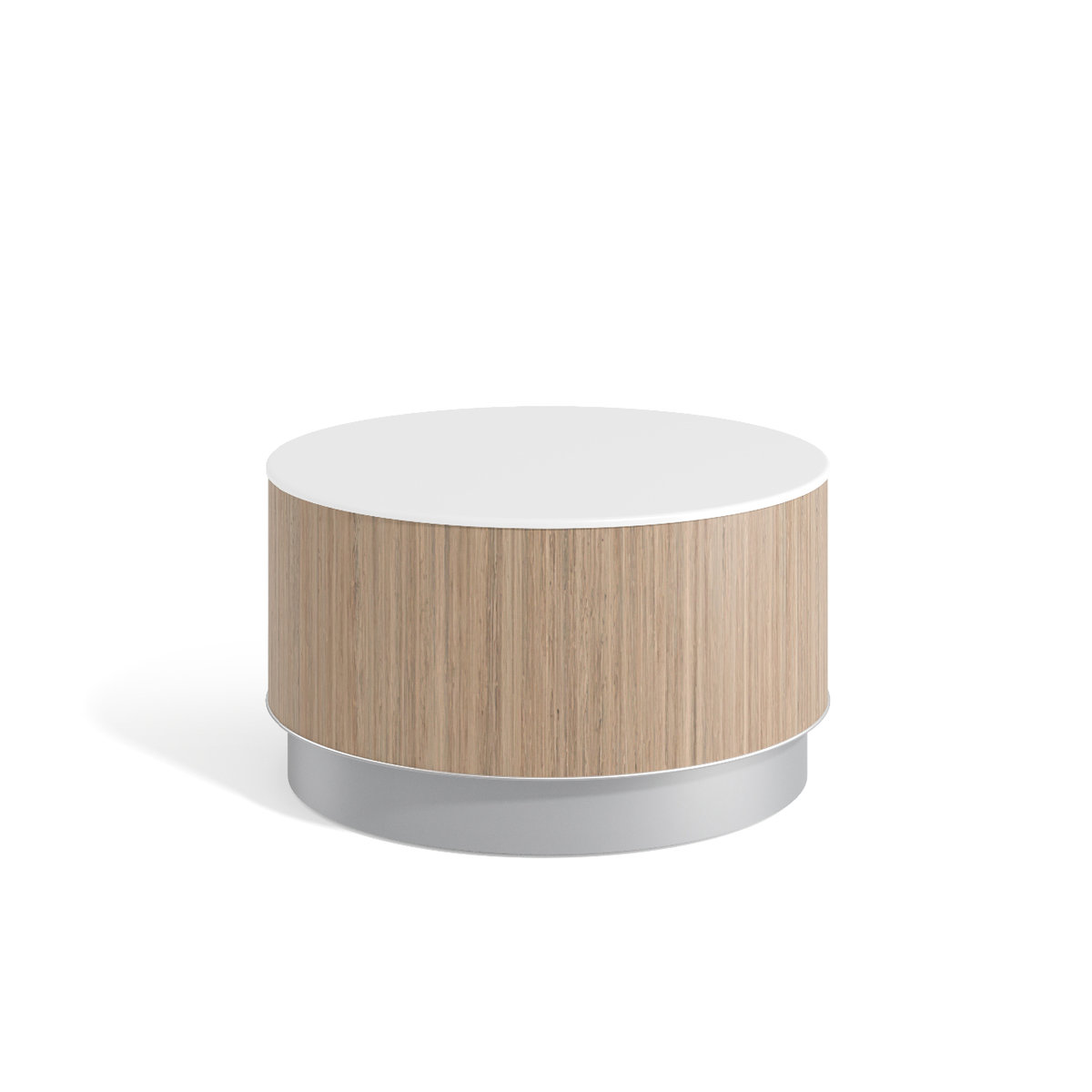 Drum table, round, plinth base Photo