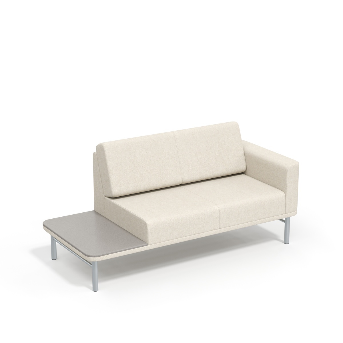 Lounge 72”, arm, two 24” seats, 18” table  Photo