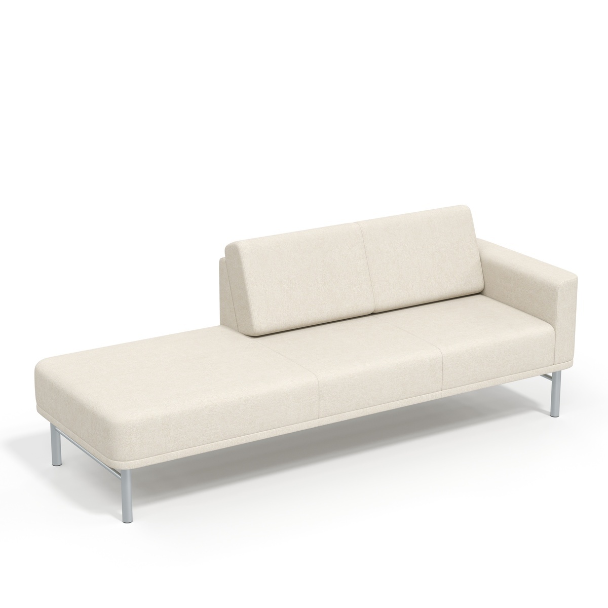Lounge 90”, arm, two 24” seats, 36” bench  Photo