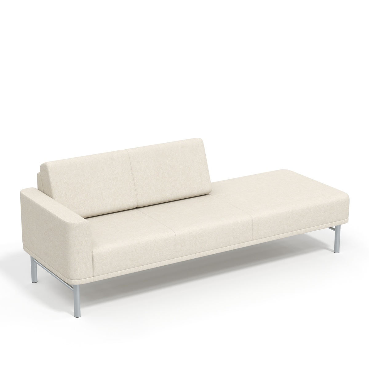 Lounge 90”, arm, two 24” seats, 36” bench  Photo