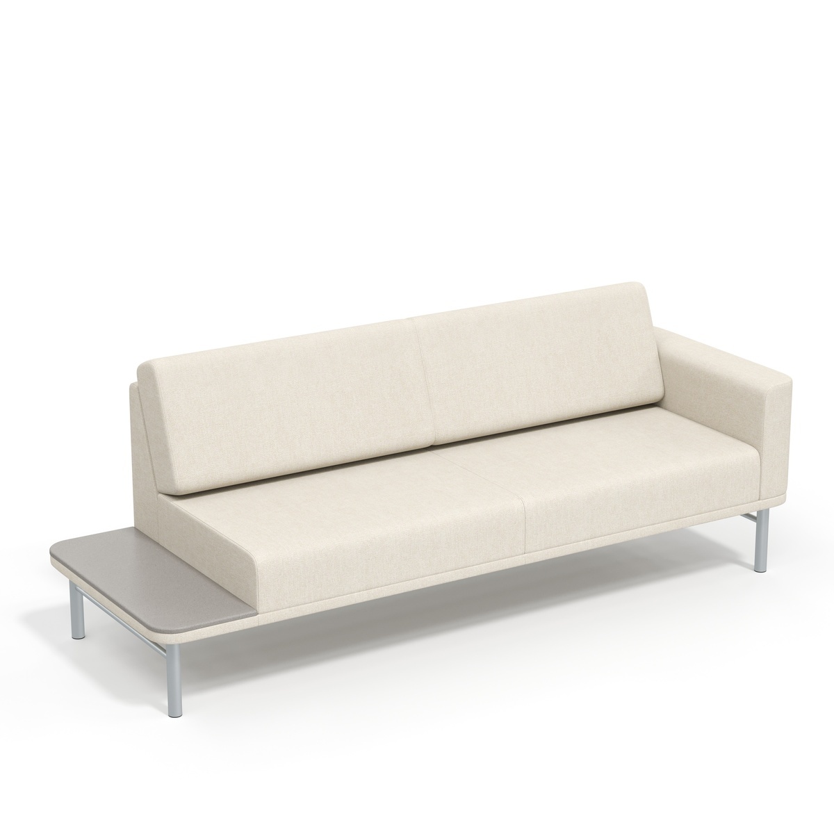 Lounge 90”, arm, two 36” seats, 12” table  Photo