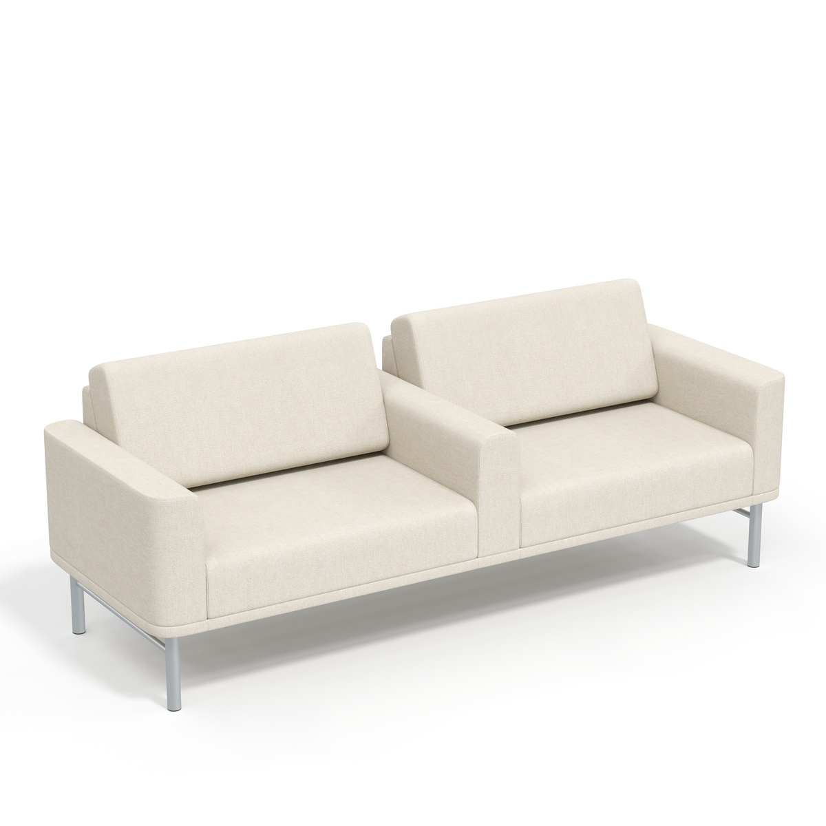 Lounge 90”, two arms, two 36” seats, mid-arm Photo