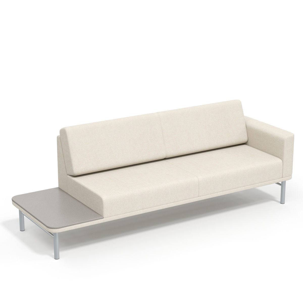 Lounge 96”, arm, two 36” seats, 18” table  Photo