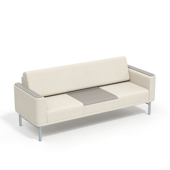 84” Sleep Sofa, two arms, two 24” seats, 24” center table Photo
