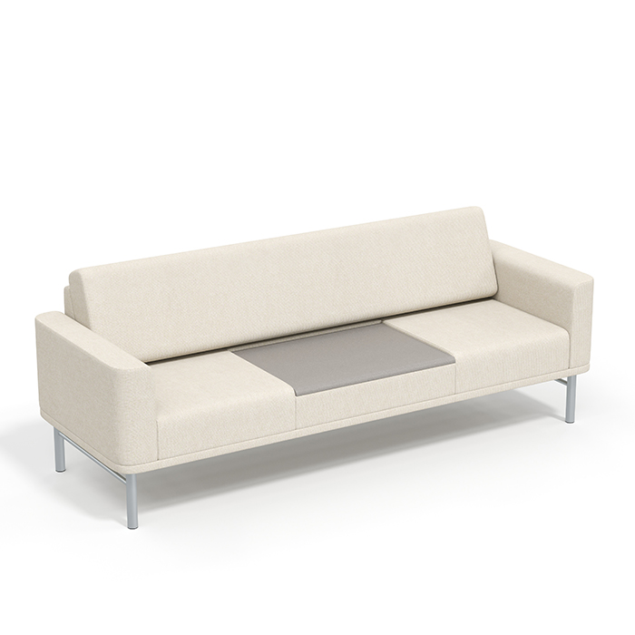 90” Sleep Sofa, two arms, two 24” seats, 30” center table Photo