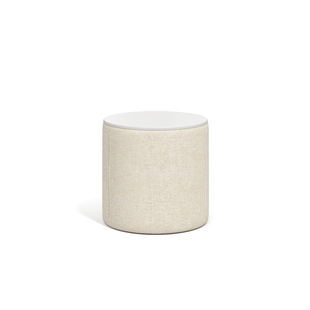Drum table, solid surface top Photo