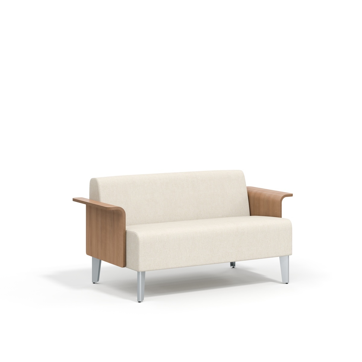 Two-seat, wood arms Photo