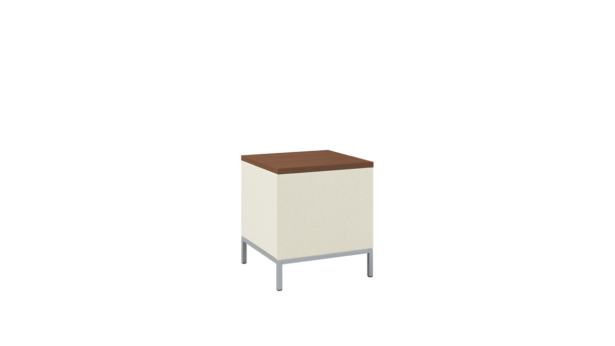 Freestanding cube, upholstered Photo