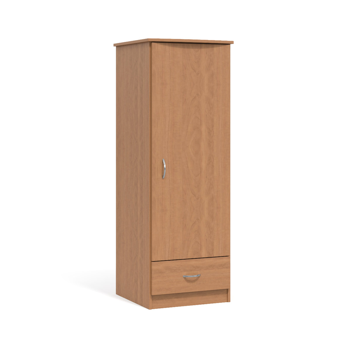 Single Wardrobe with drawer, right-hinged Photo