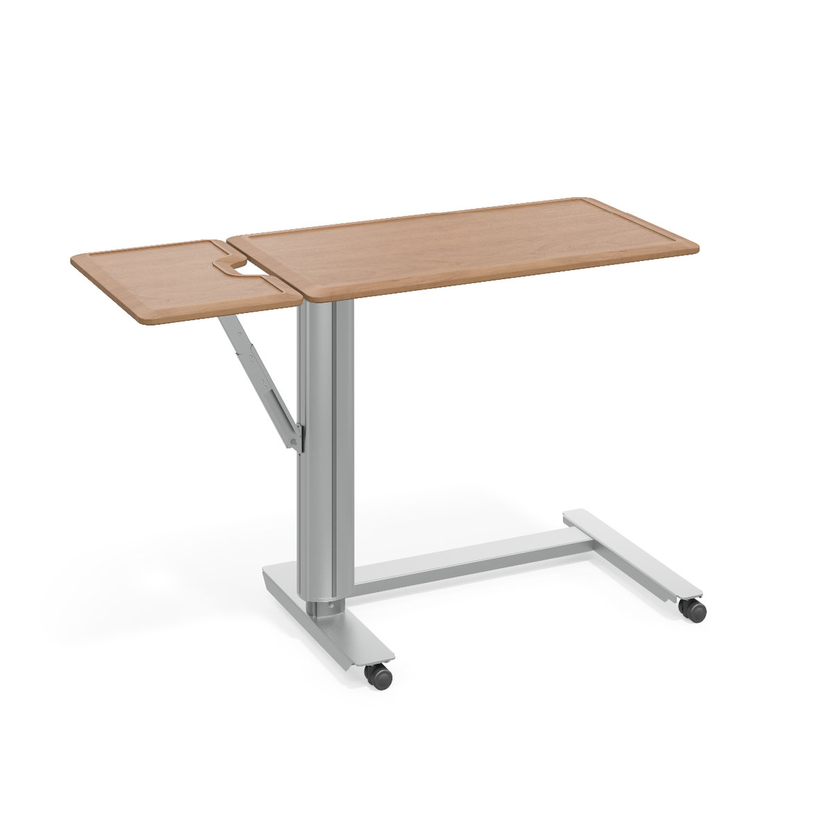 Overbed Table, flip-up extension, C-base Photo