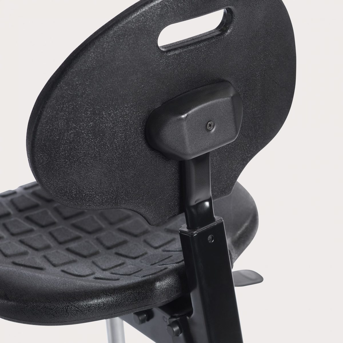 Lab stool with cheap back support