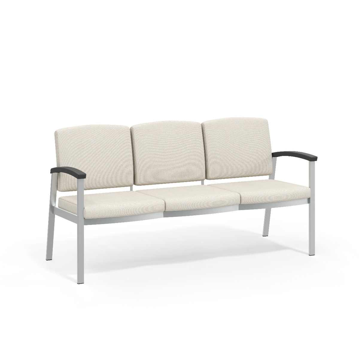 24” Three-seat, center arms, open arms Photo