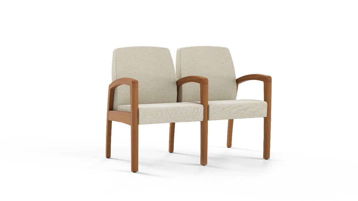 Two-seat, full center leg, 21 inch Photo