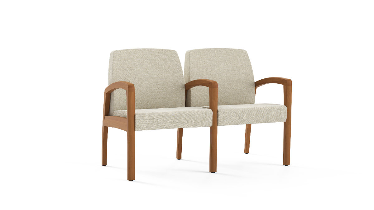 Two-seat, full center leg, 24 inch Photo